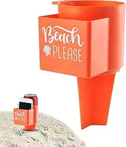 Sand Drink Holders | Sand Cup Holder Beach Coaster for Drinks - Women Men Drink Cup Container for Outdoor Concert for Keys, Beverage, Sunglasses