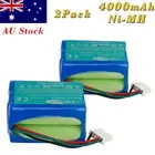 2x4000mAh 7.2V Ni-Mh Battery for iRobot Braava 380 380T Mint Plus 5200 5200C