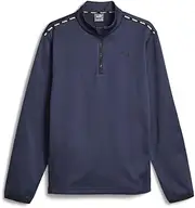 [PUMA] Mens Fit Pwrfleece Quarter Zip Jacket Training Athletic Outerwear Casual - Blue