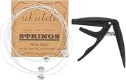 ERINGOGO Warm Classical Guitar Strings Set 4pcs Nylon Strings for Guitar Professional Strings Black Capo
