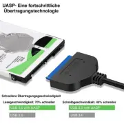 USB-3.0 zu SATA Kabel Adapter mit UASP Support für 2.5 Festplatten SSD HDD D1Y2
