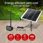 100W 6 Water Effects Garden Solar Foutain Water Pump For Pond,Birdbath,Waterfall,Pool,Lawn
