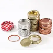 Mason Jar Lids Regular Mouth for Standard Mouth Mason Jar Airtight Silicone Seal