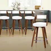 4x ALFORDSON Bar Stools Dining Chair White