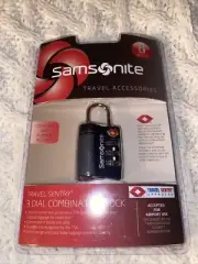 Samsonite Travel Sentry Approved 3 Dial Combination Lock New