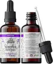 Juniper Tincture Alcohol-Free, Organic Juniper Berry Extract (Juniperus communis) Stomach and Health Support, Non-GMO in Cold-Pressed Organic Vegetable Glycerin (2 fl oz)