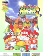 Neo Geo Super Sidekicks 2 SNK Original 1994 NOS Video Arcade Game FLYER Sheet