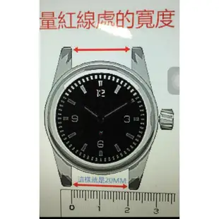 20mm 24mm 直身Hamilton seiko citizen的新衣軍錶飛行風格鉚釘,雙按式不鏽鋼蝴蝶扣black