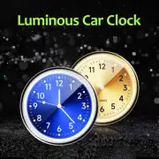 Mini Gauge Clock Luminous Car Interior Digital Quartz Watch Auto Dashboard Decor