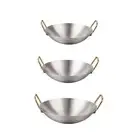 Stainless Steel Wok Frying Pan Multifunctional Stovetop Restaurant Dry Pot Stir