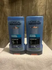 L'Oreal Men Expert Hydra Power Ultimate Shower Body Hair Face Wash Lot Of 2