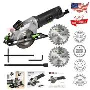 Versatile 4Amp Circular Saw with 24T TCT Blade and Vacuum Adapter for Clean Cuts