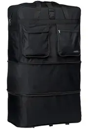 36’ Expandable Rolling Duffle Bag Wheeled Spinner Suitcase
