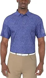 [PGA TOUR] Men's Short Sleeve Confetti Print Golf Polo