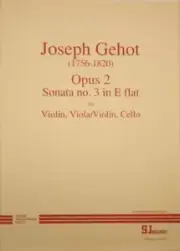String Trio Sonata Op 2 No 3 in Eb, Joseph Gehot, SJ Music