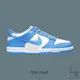 NIKE DUNK LOW (GS) 大學藍白 北卡藍 大童 女 皮革 休閒鞋CW1590-103【Insane-21】