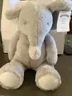 Pottery Barn Kids Elephant Plush Stuffed Animal Super Soft Gray 17” #6418