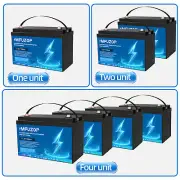 12V 100Ah 200Ah Lithium Iron Phosphate Battery LiFePO4 BMS Solar Boat Camping RV