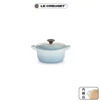 在飛比找momo購物網優惠-【Le Creuset】琺瑯鑄鐵鍋圓鍋 16cm(海岸藍-電