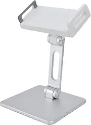 Aluminum Alloy Tablet Stand Holder Adjustable Foldable Cell Phone Holder for iOS Tablet Bedside Office Supplies, Silver