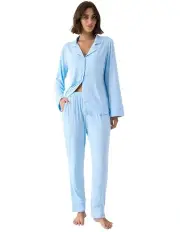 [Wanderluxe Sleepwear] Maya Tencel Modal Pyjama Set in Baby Blue