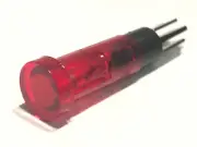 GOOD QUALITY 240V 9MM PUSH FIT MAINS NEON RED WITH SPADES 10 PIECES ac1f13