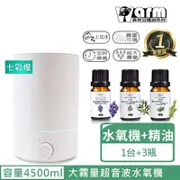 在飛比找momo購物網優惠-【Warm】上加水香薰機薰香機加濕器超音波負離子水氧機W-4