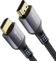 [Stouchi] 8K HDMI 2.1 Cable 1.2m 48Gbps Ultra High Speed HDMI Cord 8K@60hz 4K@120Hz 144Hz RTX 3090 eARC HDR10 HDCP 2.2&2.3 Dolby Compatible with PS5/Xbox Series X/Samsung/Sony/LG/Roku/TCL TV/Mac Mini M4