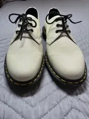 VTG Dr Martens 1461 Glitter US Women's 8 Ivory Purple Sparkle Oxford Shoes NIB