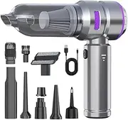 Handheld Vacuum Cleaner - 4 in 1 Compact Car Vacuum Cleaner & Blower,Powerful Motor Handheld Vacuum for Quick Cleaning, Car, Desktop