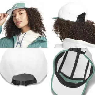 【NIKE 耐吉】棒球帽 Fly ACG Cap 白 綠 保暖 毛絨 可調帽圍 老帽 帽子(FN4411-133)