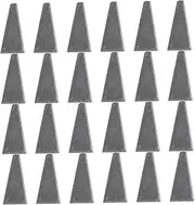 TEHAUX 30pcs Triangle Wedges for Hammer Axe Handles Metal Material Farm Tools Tree Cutting Equipment