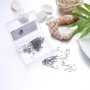 100 PCS Offset Circle Fishing Hook Worm Swimbait Hook Weighted Fishing Hook