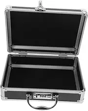 CRILSTYLEO Elegant Aluminum Toolbox Lock Portable Organizer for Tools Hard Case Medicine Lock for Home