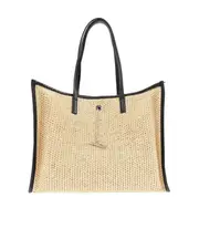 Alexander McQueen T-Bar Chained Tote Bag One size Nude