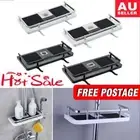 Shower Caddy Pole Tray No Drills Holder Storage Organiser Rack Bathroom Shelf AU