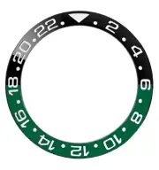 Green & Black Insert Bezel For Rolex GMT II Sprite Ceramic ⌀ 38mm