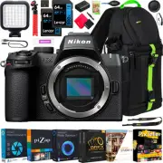 Nikon Z50II Mirrorless Camera 4K DX Body Kit + Backpack +LED &Accessories Bundle