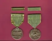 One full size WWII Women's Army Corps medal with ribbon bar WAC