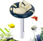 Floating Thermograph for Swim Pool - Water Temperature Thermograph Floating,Precision Measurement Tool Polar Bear Shape for Indoor Outdoor Lake Spa Bathtub Fish Ponds Aquariums
