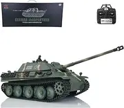 Wheelfun 2.4G Henglong 1/16 Scale 7.0 Plastic Ver Jadpanther RTR RC Tank Model 3869 Hobby Grade Model for Hobby
