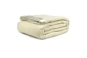 400GSM Australian Washable Wool Blanket Ivory Single/Double