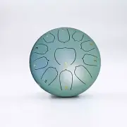 11Notes Steel Tongue Drum 10 Inch Travel Bag and Mallets Tank Drum Chakra Drum