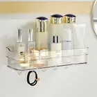 Bathroom Rack Drainage Space-saving Shampoo Spice Bathroom Shelf Good Stickiness