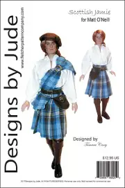 Scottish Jamie Outlander Doll Clothes Sewing Pattern for Matt O'Neill Tonner