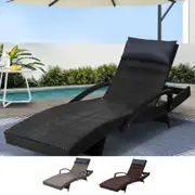 Gardeon Sun Lounge Outdoor Furniture Setting Wicker Lounger Day Bed Rattan Patio