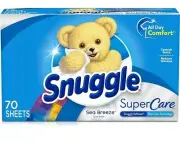 Snuggle SuperCare Sea Breeze Dryer Sheets 70 Sheets