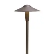 4.3W 3 LED Short Dome Path Light - with Utilitarian inspirations - 16 inches