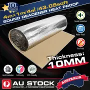 4m²HOOD Sound Deadener Heat Proof Insulation Noise Proofing self-adhesive Foam (for: Chevrolet)