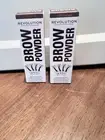 Set Of 2 Makeup Revolution Brow Stamp & Stencil Ash Brown